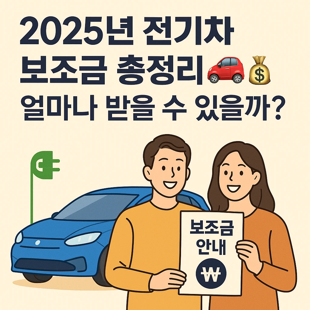 2025년 전기차 보조금 총정리: 구매 전 반드시 알아야 할 정보 5 전기차 보조금 2