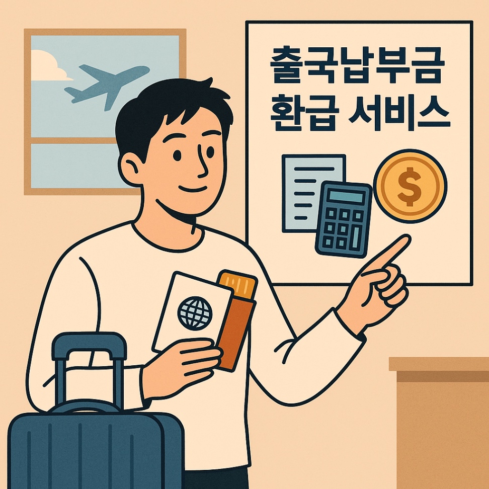 출국납부금 환급 서비스