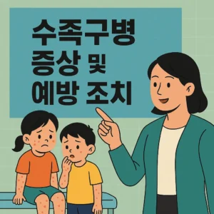 수족구병 증상 및 예방 조치