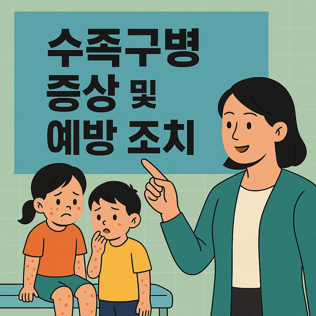 수족구병 증상 및 예방 조치