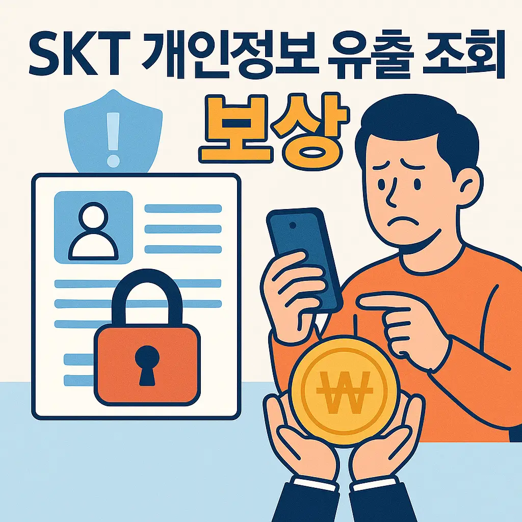 SKT 개인정보 유출 조회 , 보상