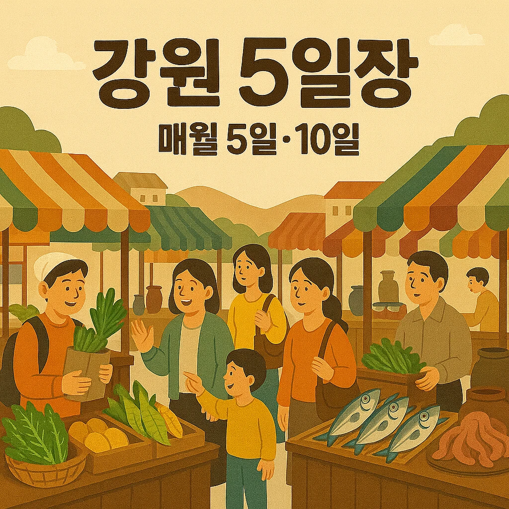 강원도 오일장 5일 10일