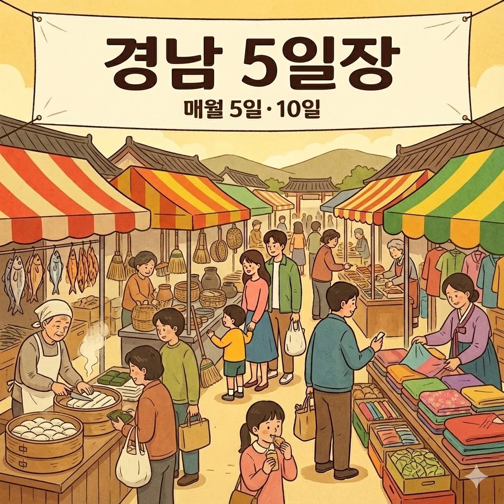 경남 오일장 5일 10일