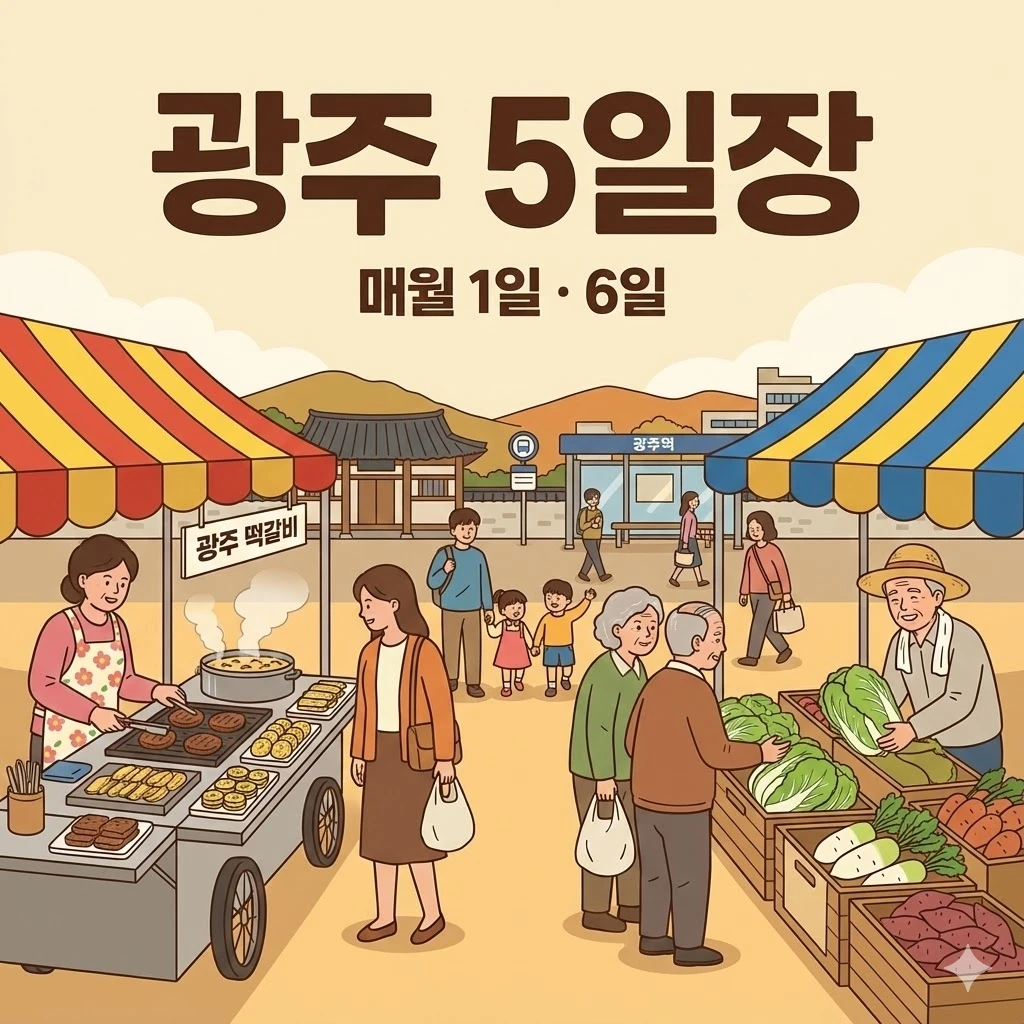 광주 오일장 1일 6일
