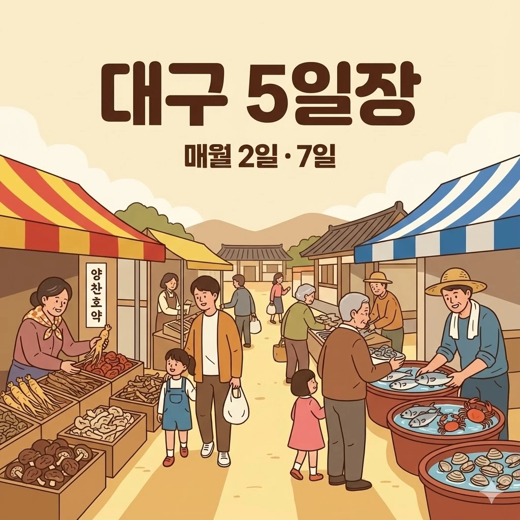 대구 오일장 2일 7일