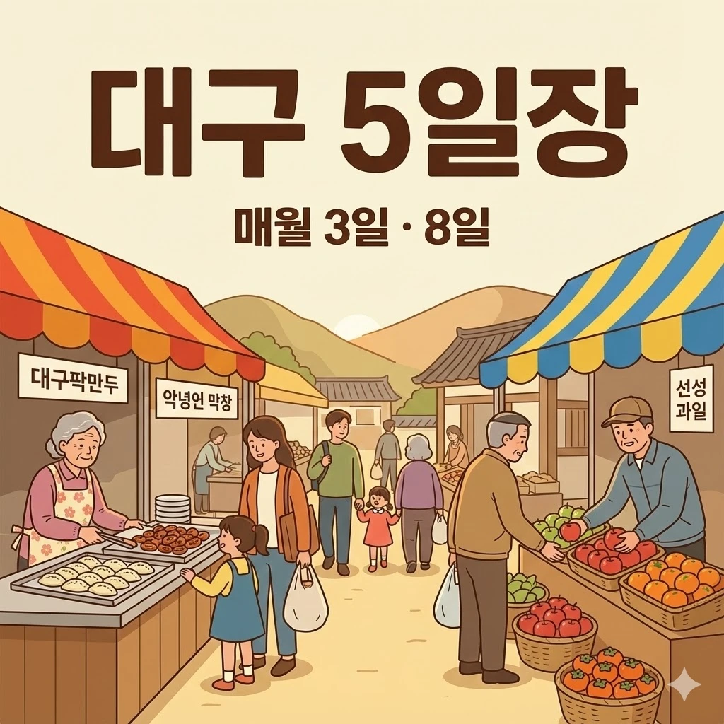 대구 오일장 3일 8일