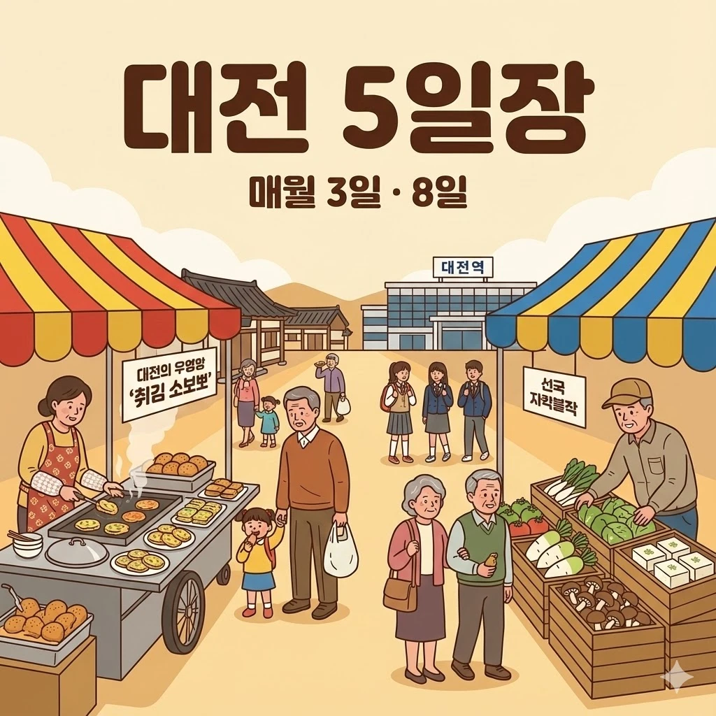 대전 오일장 3일 8일