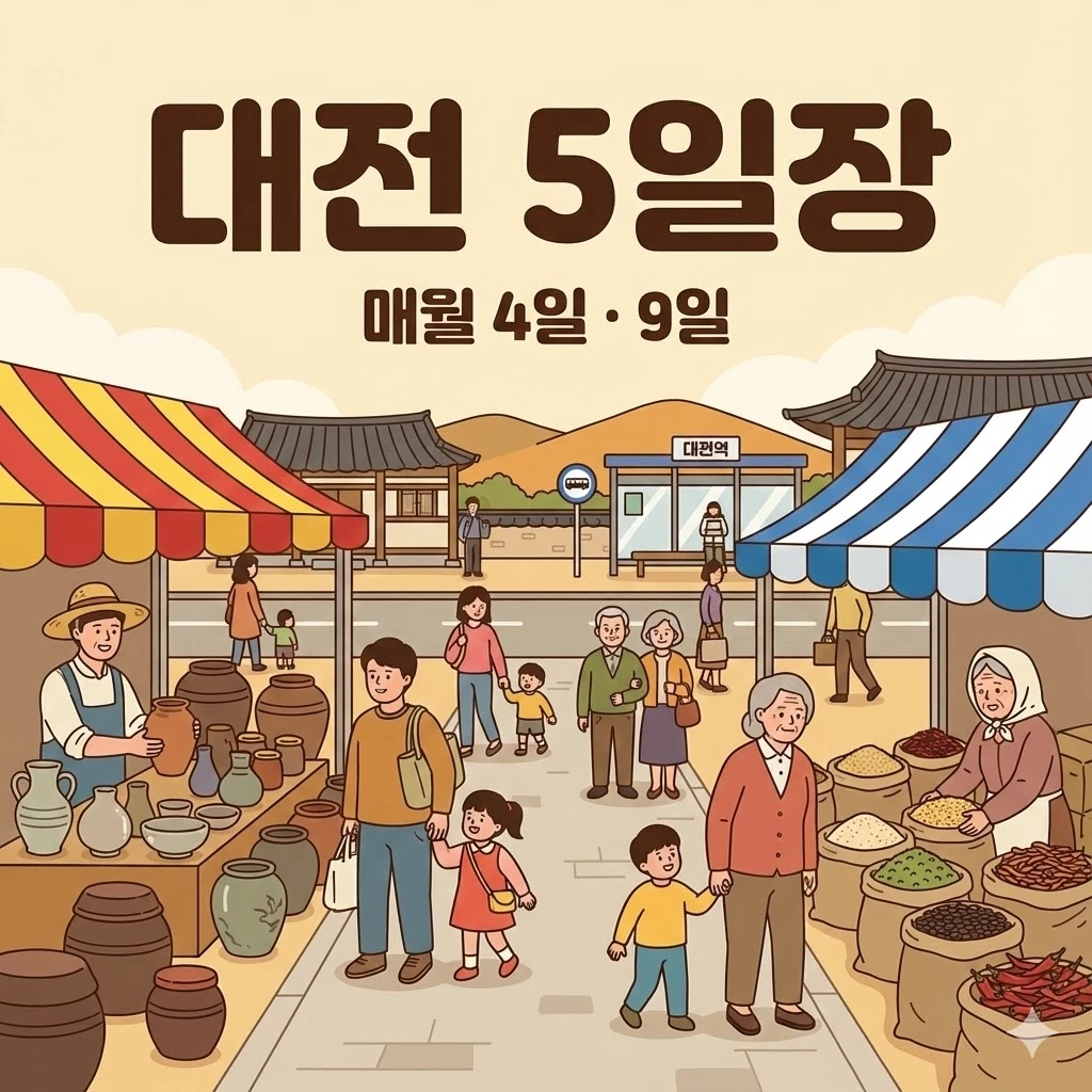 대전 오일장 4일 9일