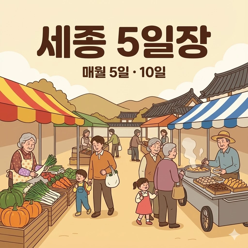 세종시 오일장 5일 10일