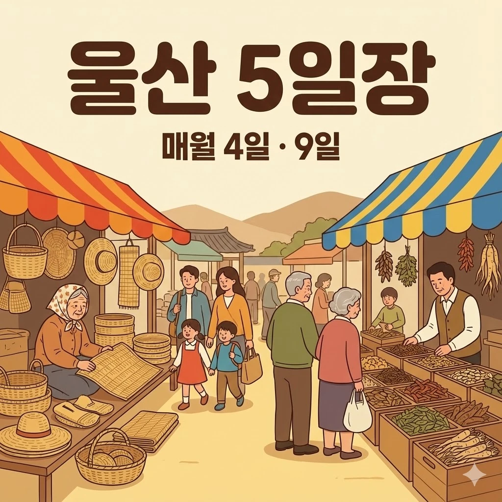울산 오일장 4일 9일