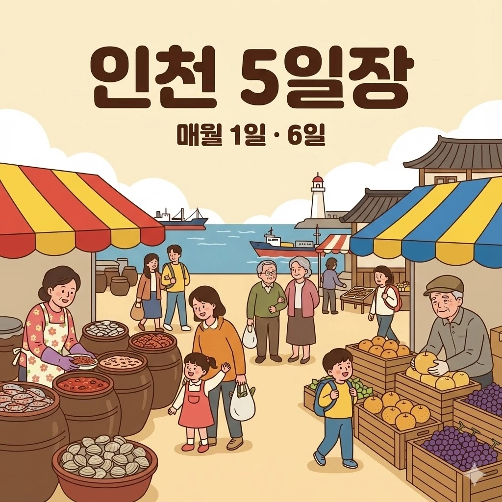 인천 오일장 1일 6일