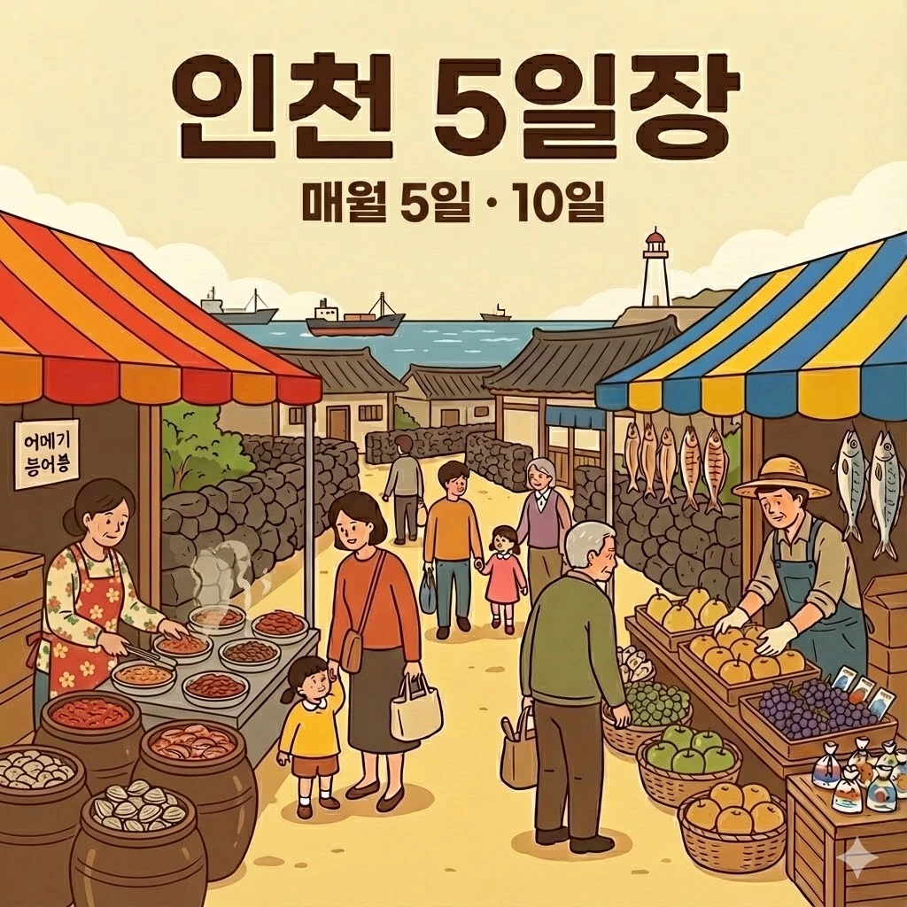 인천 오일장 5일 10일