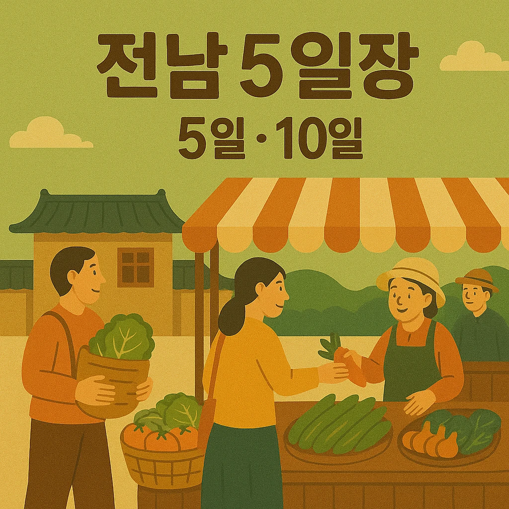 전남 오일장 5일 10일