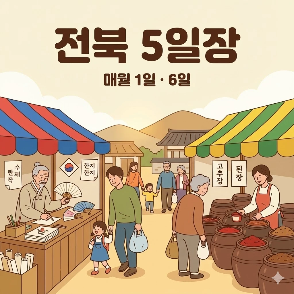 전북 오일장 1일 6일