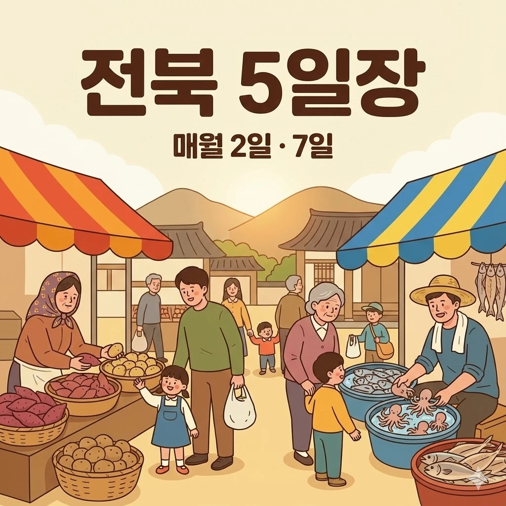 전북 오일장 2일 7일