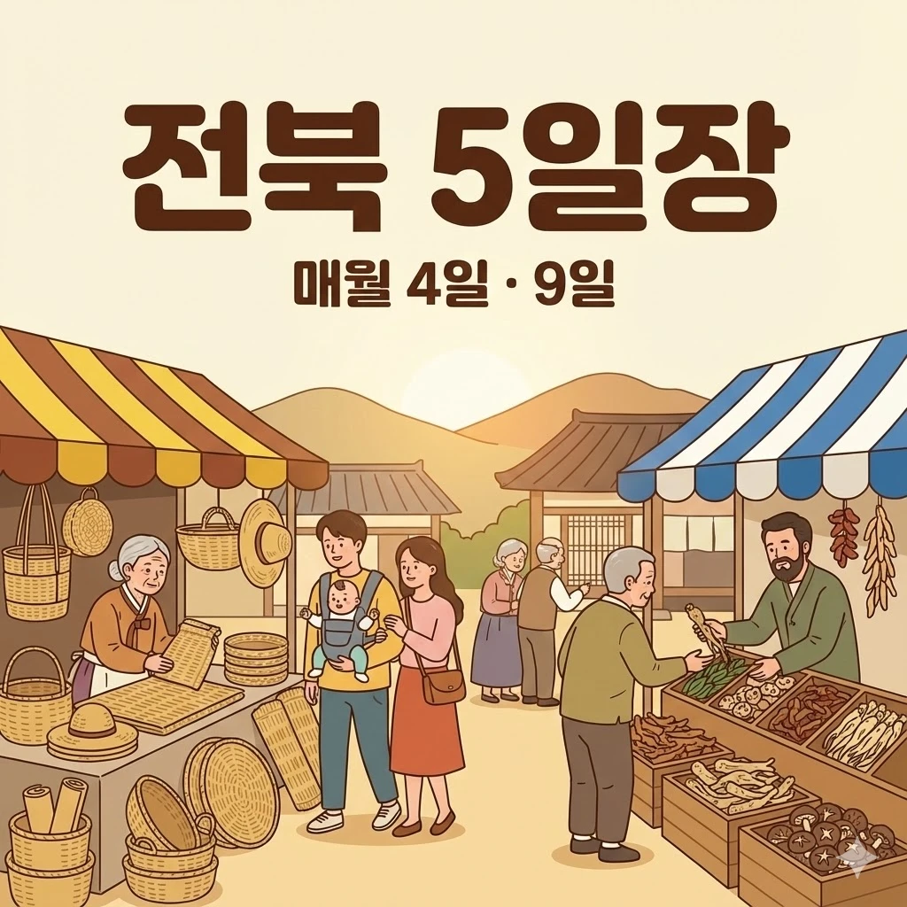 전북 오일장 4일 9일