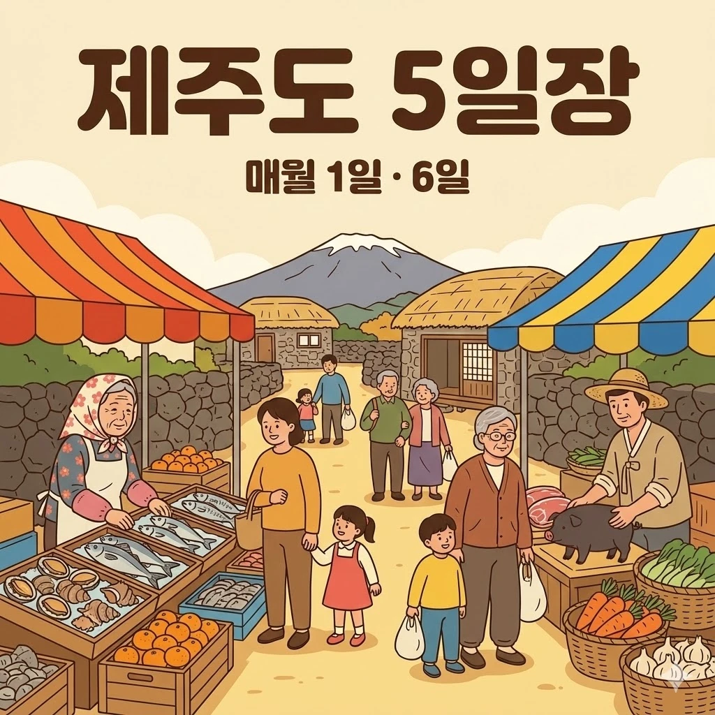제주도 오일장 1일 6일