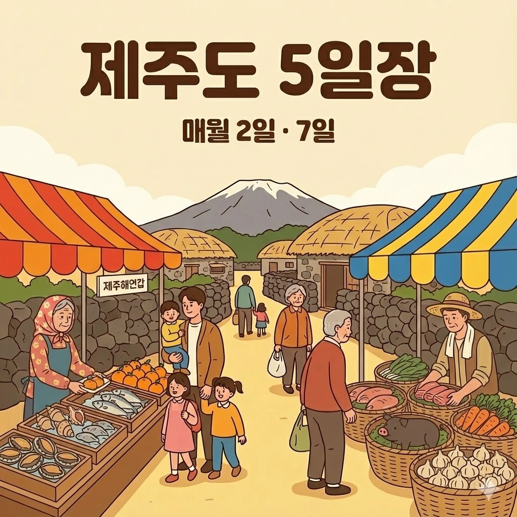 제주도 오일장 2일 7일