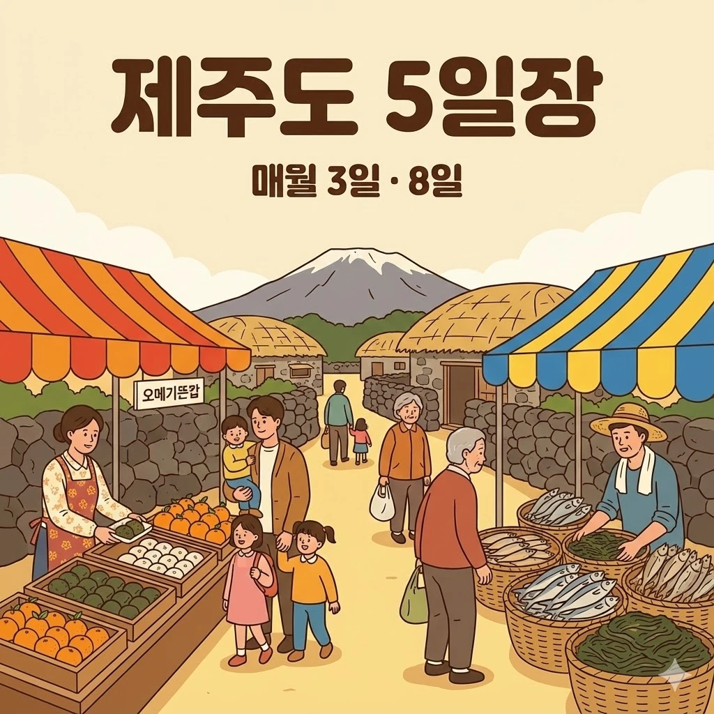 제주도 오일장 3일 8일