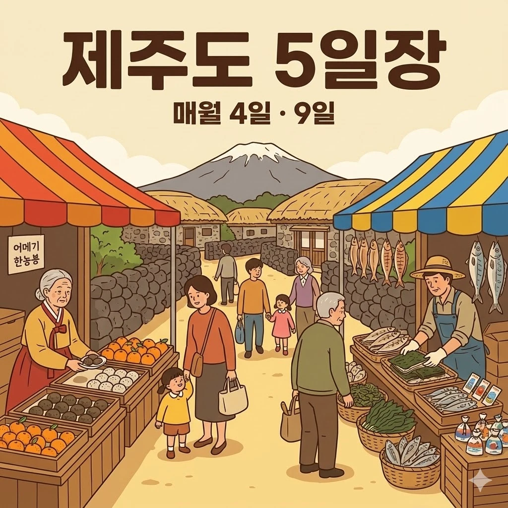 제주도 오일장 4일 9일