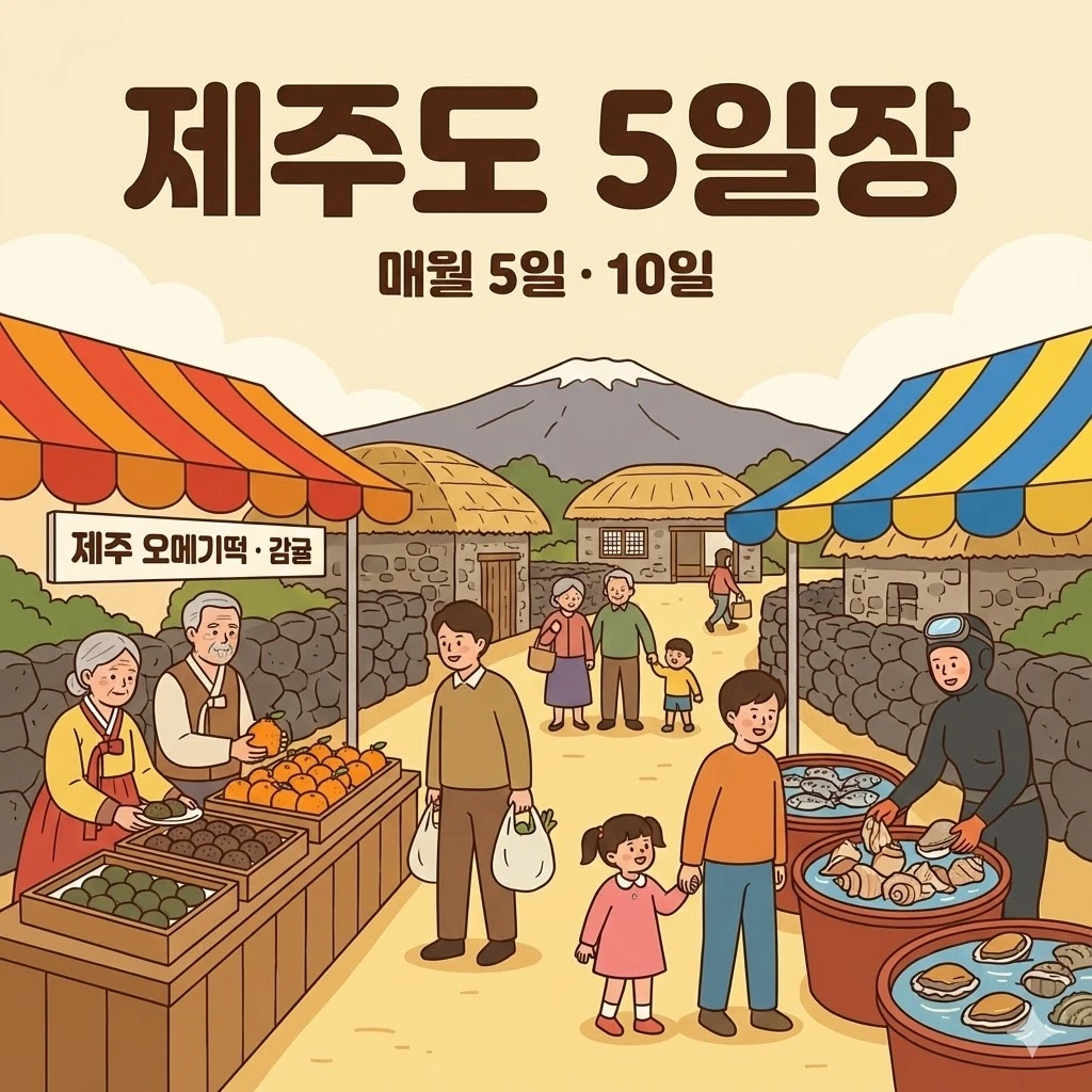 제주도 오일장 5일 10일