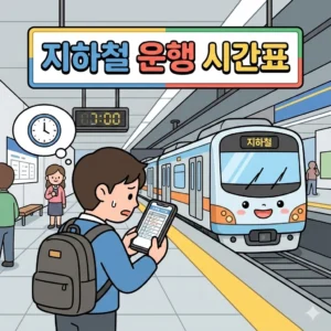 지하철 운행 시간표 및 12월 23일 지하철 파업 돌입에 따른 실시간 비상 운행 정보 (2025 최신) 2 지하철 운행 시간표