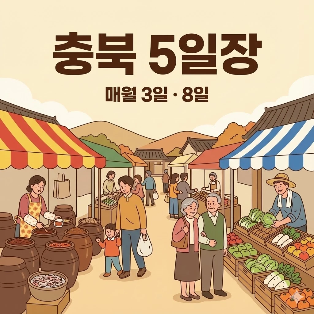 충북 오일장 3일 8일