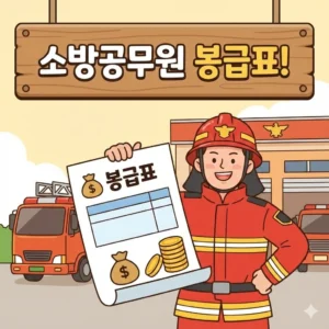 2026 소방공무원 봉급표