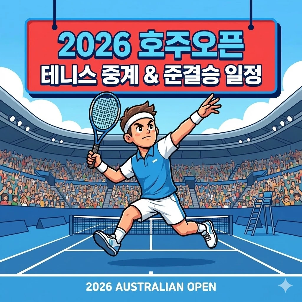 2026 호주오픈 테니스 중계 및 준결승 일정