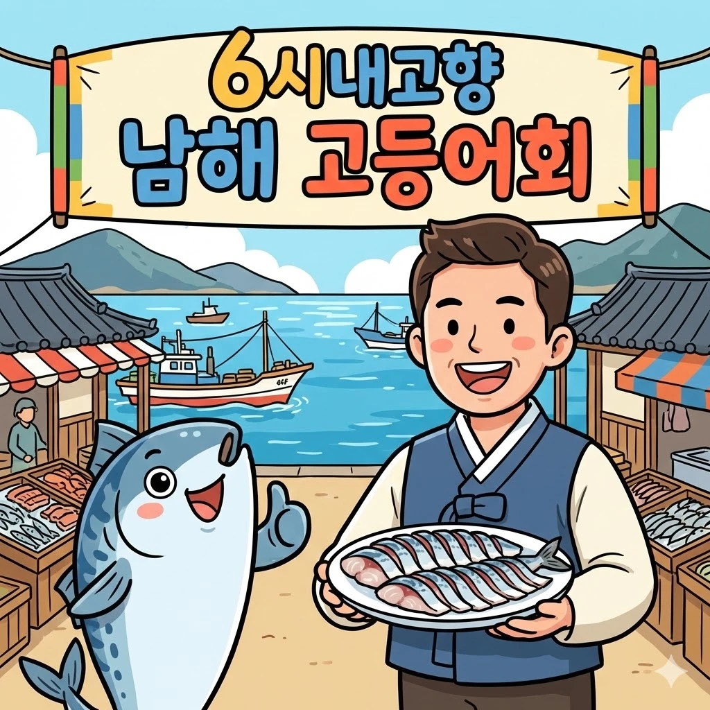6시내고향 남해 고등어회 택배