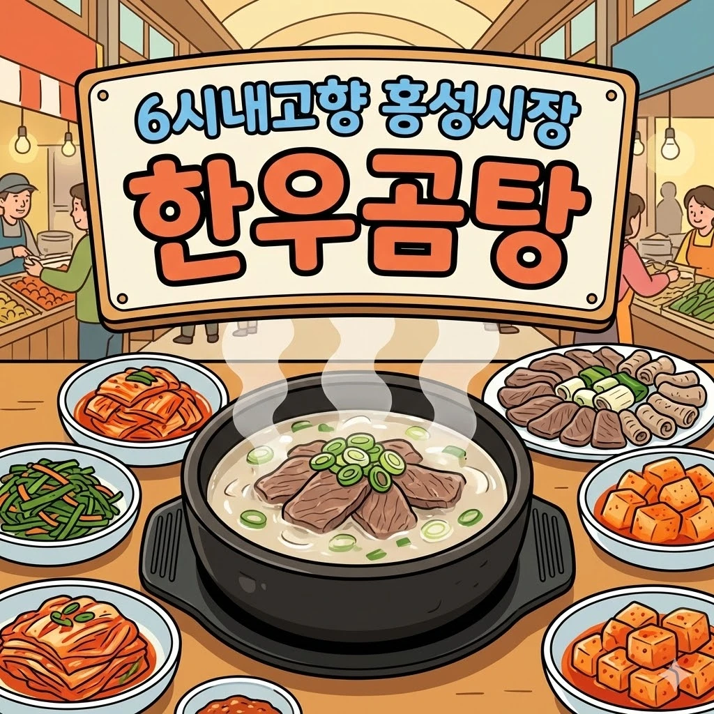 6시내고향 홍성시장 한우곰탕