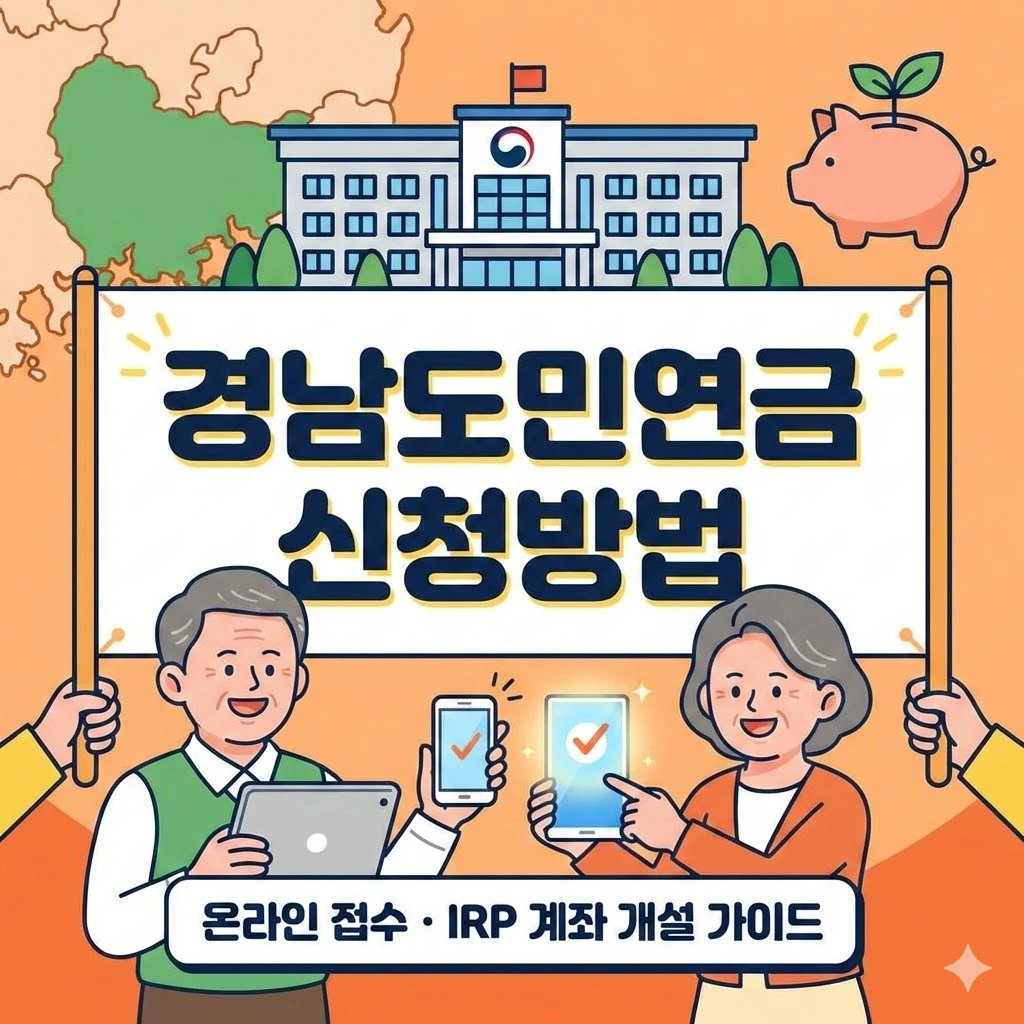 경남도민연금 신청방법