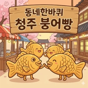 동네한바퀴 청주 붕어빵 사창시장 요즘붕어빵 - 21가지 이색 맛의 향연과 위치 정보 2 동네한바퀴 청주 붕어빵