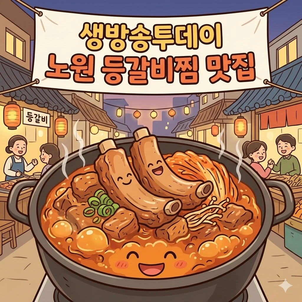 생방송투데이 노원 등갈비찜 맛집