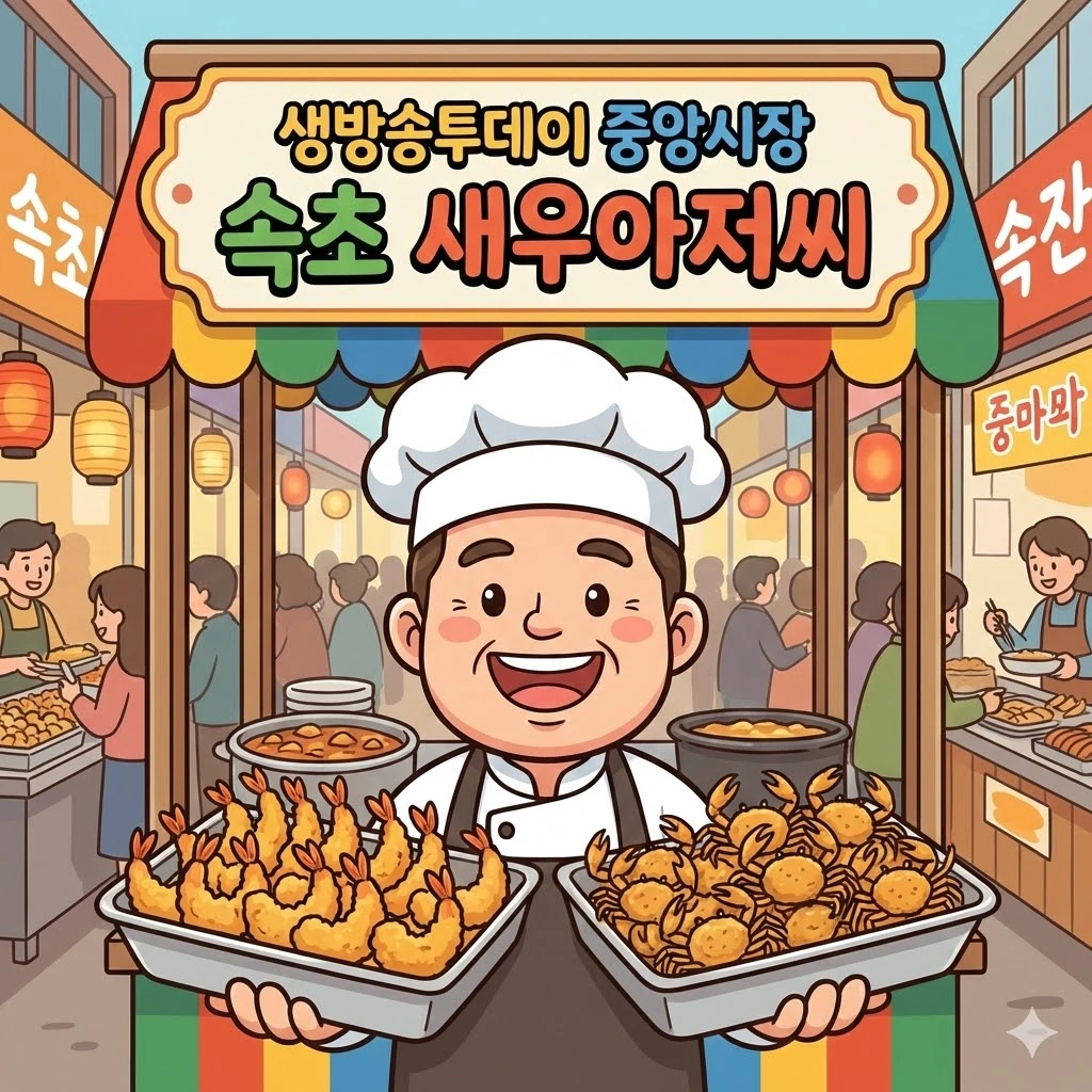 생방송투데이 속초새우아저씨