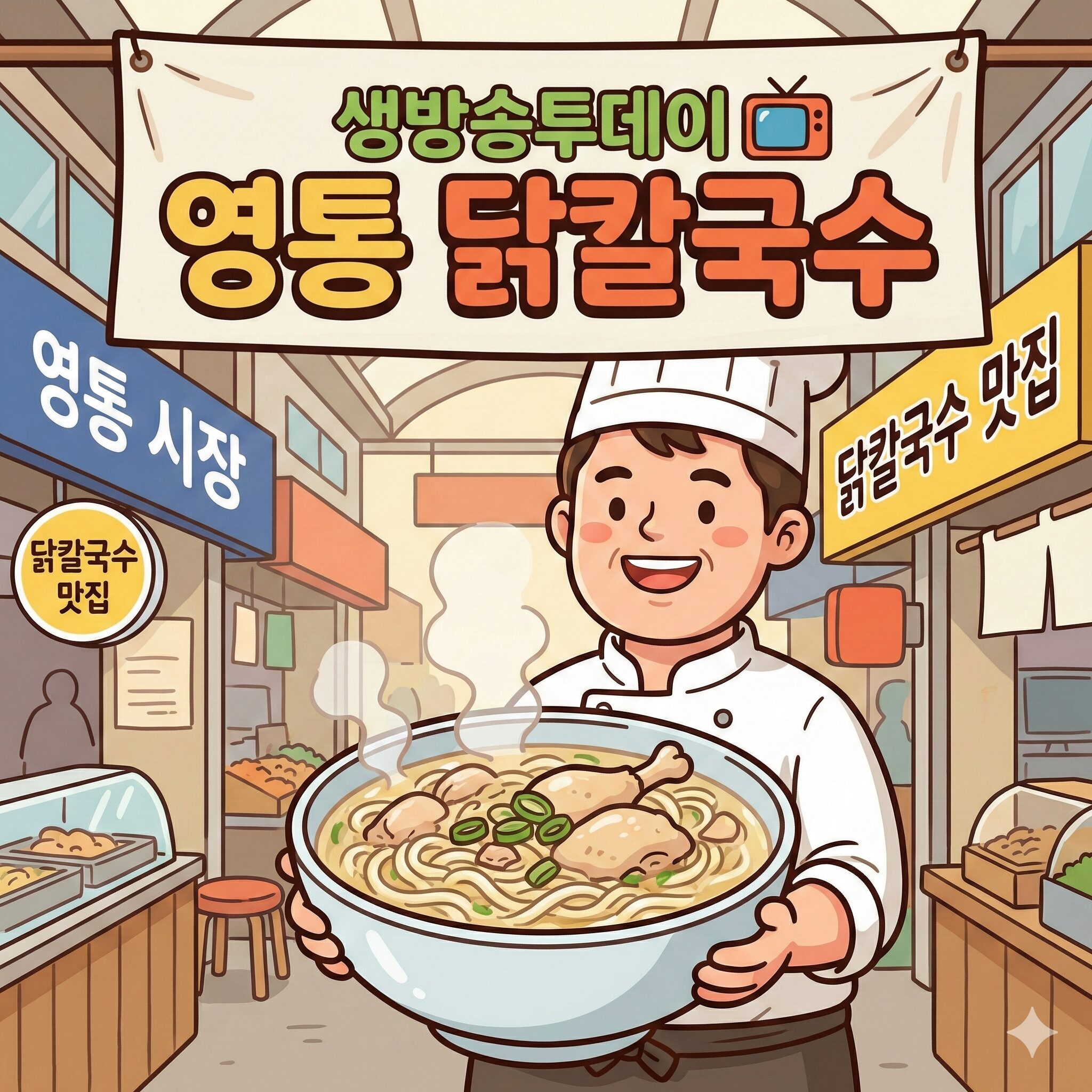 생방송투데이 수원 영통 닭칼국수