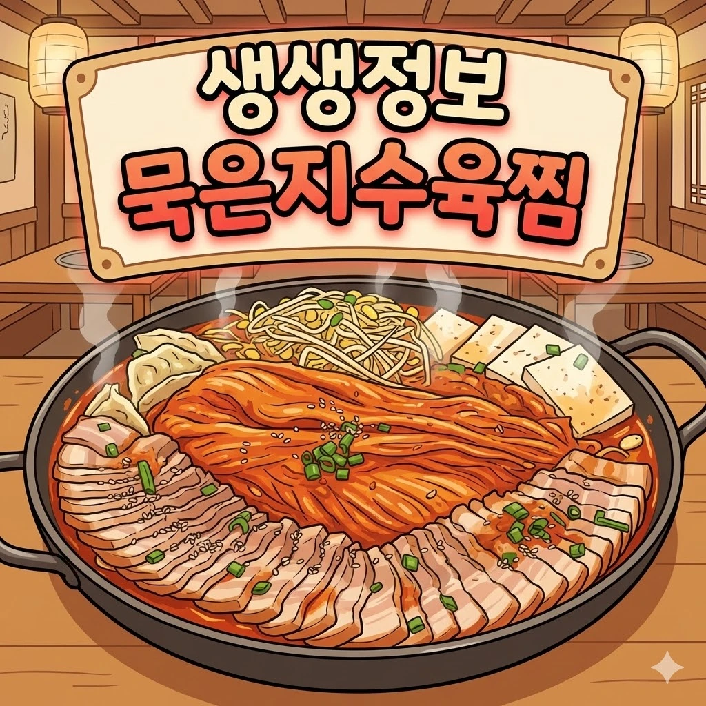 생생정보 묵은지수육찜 세트