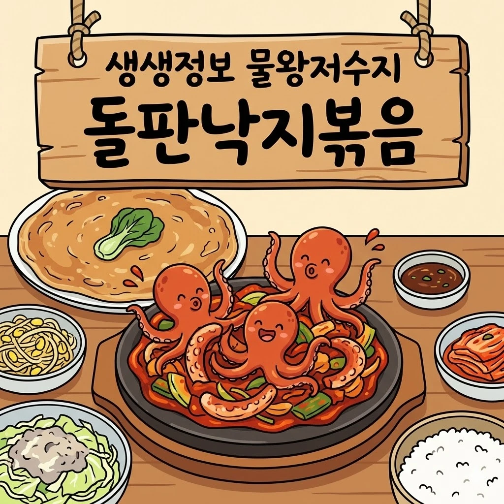 생생정보 물왕저수지 돌판낙지볶음