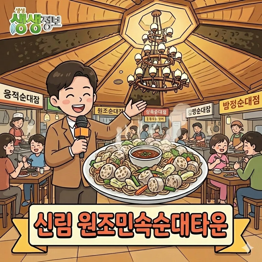 생생정보 신림 원조민속순대타운