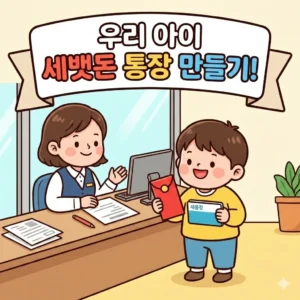 자녀 세뱃돈 통장 개설 서류