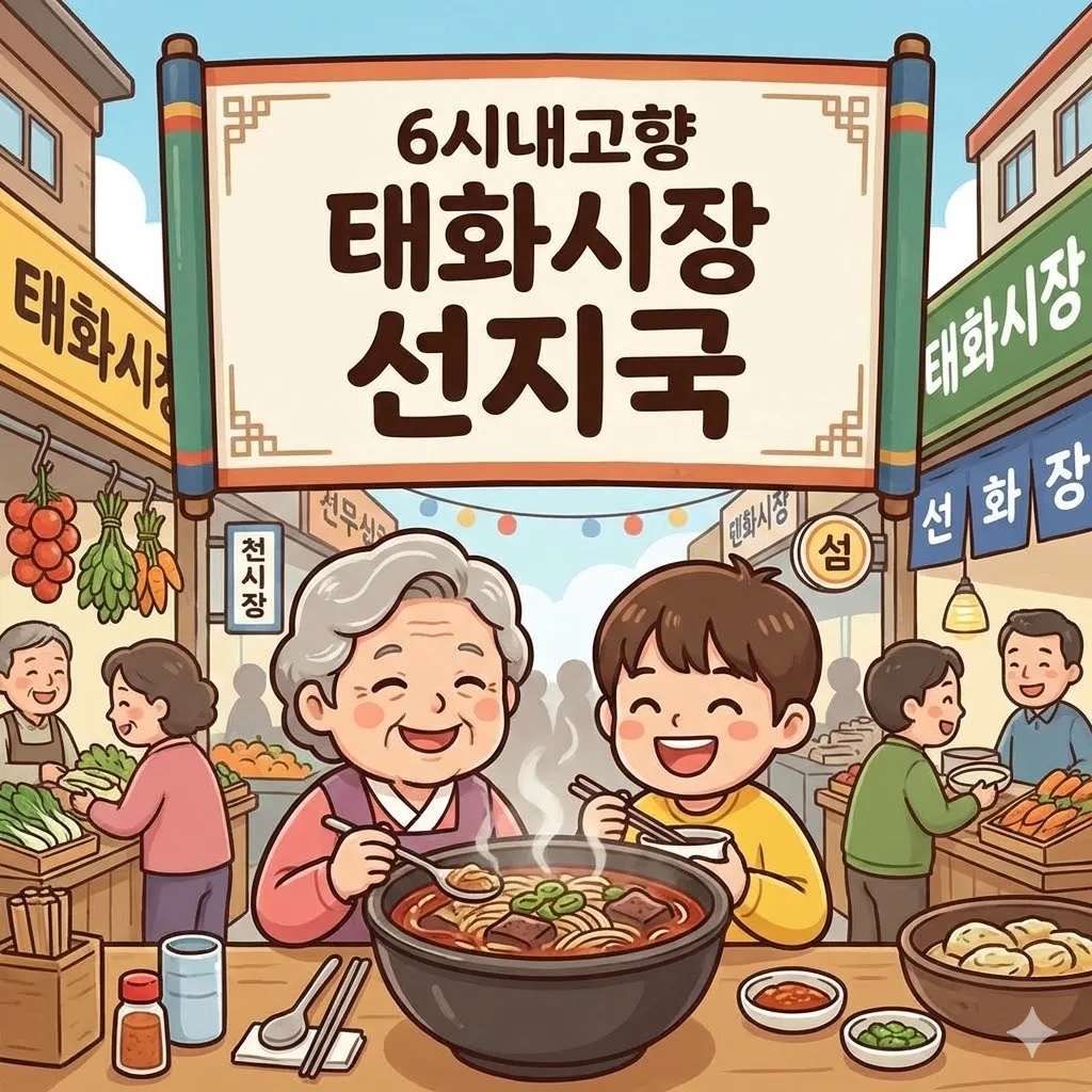 6시내고향 울산 태화시장 선짓국