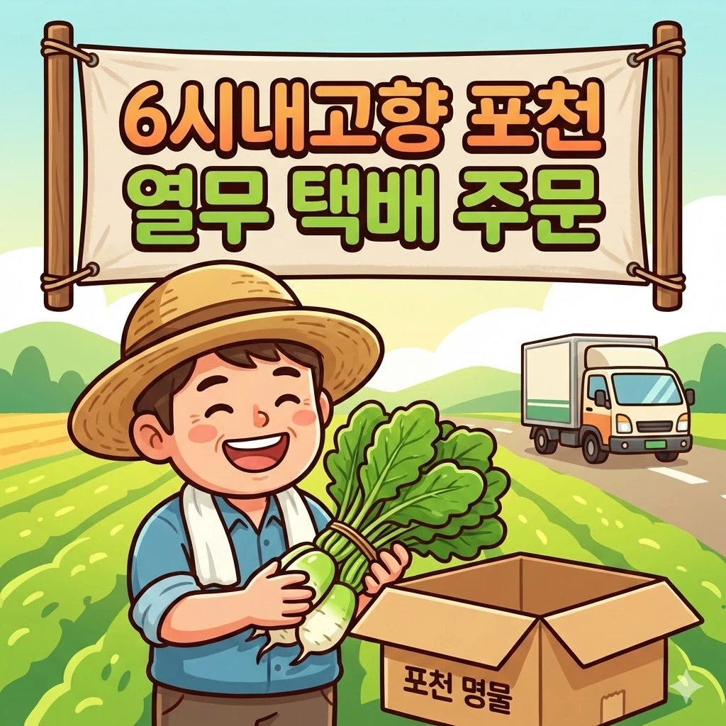 6시내고향 포천 열무 택배 주문