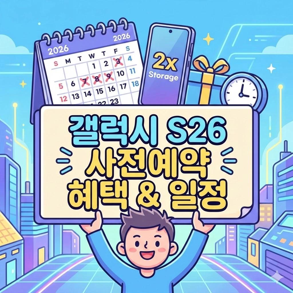 갤럭시 S26 사전예약 혜택 및 일정