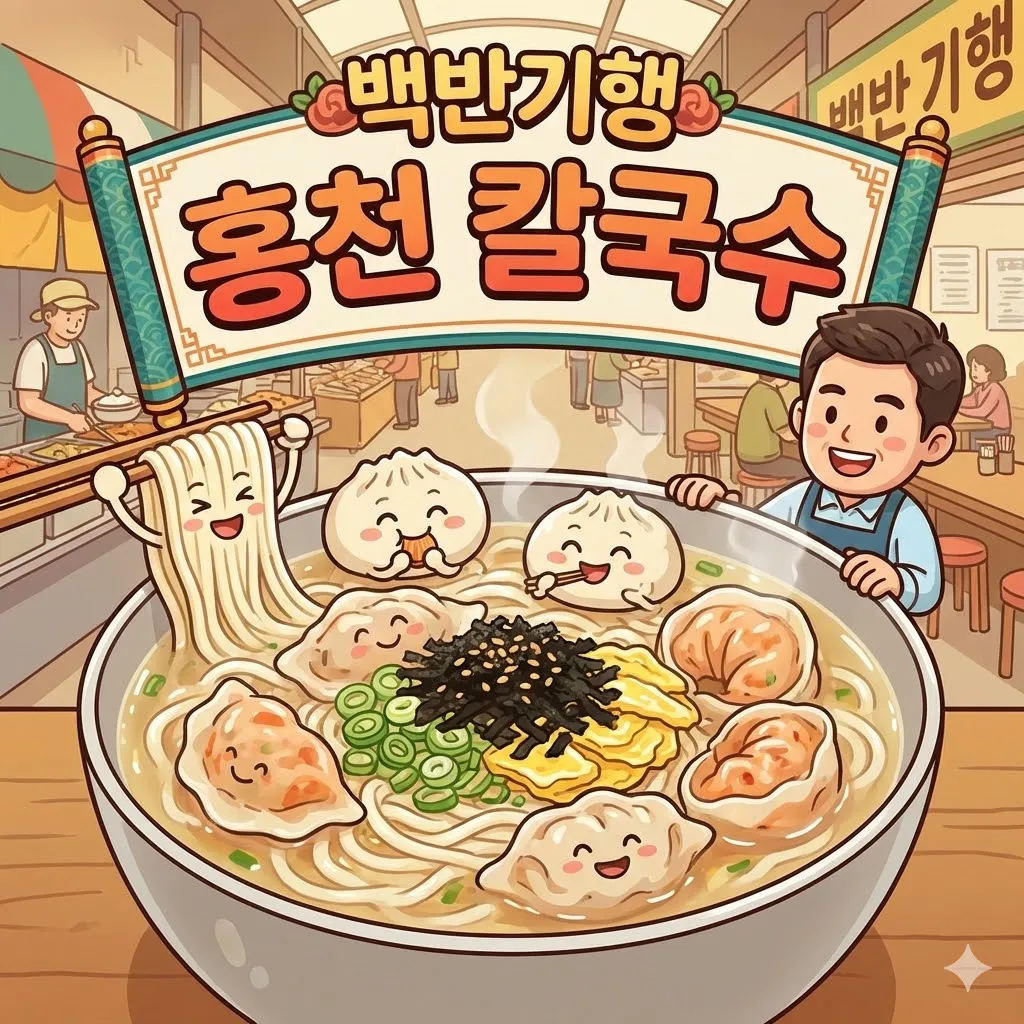백반기행 홍천 칼국수