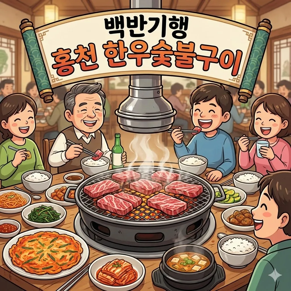 백반기행 홍천 한우숯불구이 정육식당