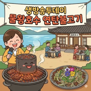 생방송투데이 물왕 호수 연탄불고기