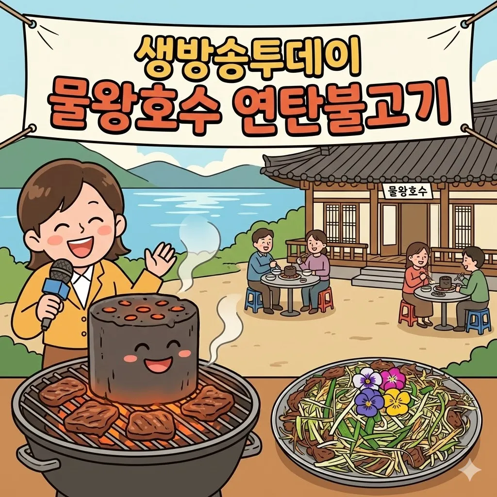 생방송투데이 물왕 호수 연탄불고기