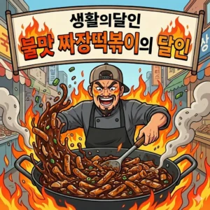 생활의달인 불맛 짜장떡볶이의 달인
