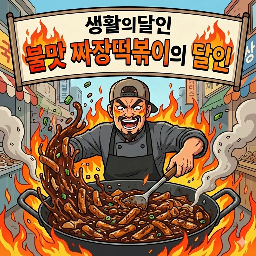 생활의달인 불맛 짜장떡볶이의 달인