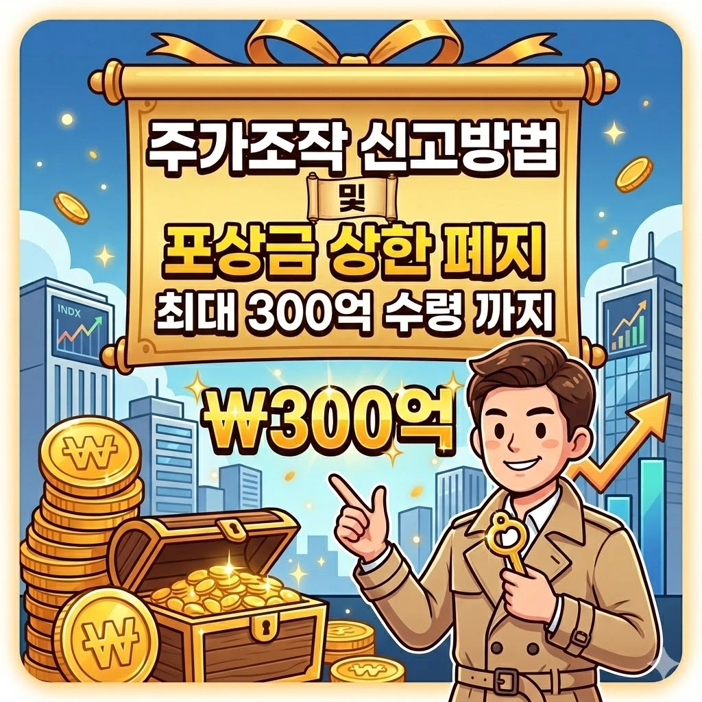 주가조작 신고방법 및 포상금 상한 폐지